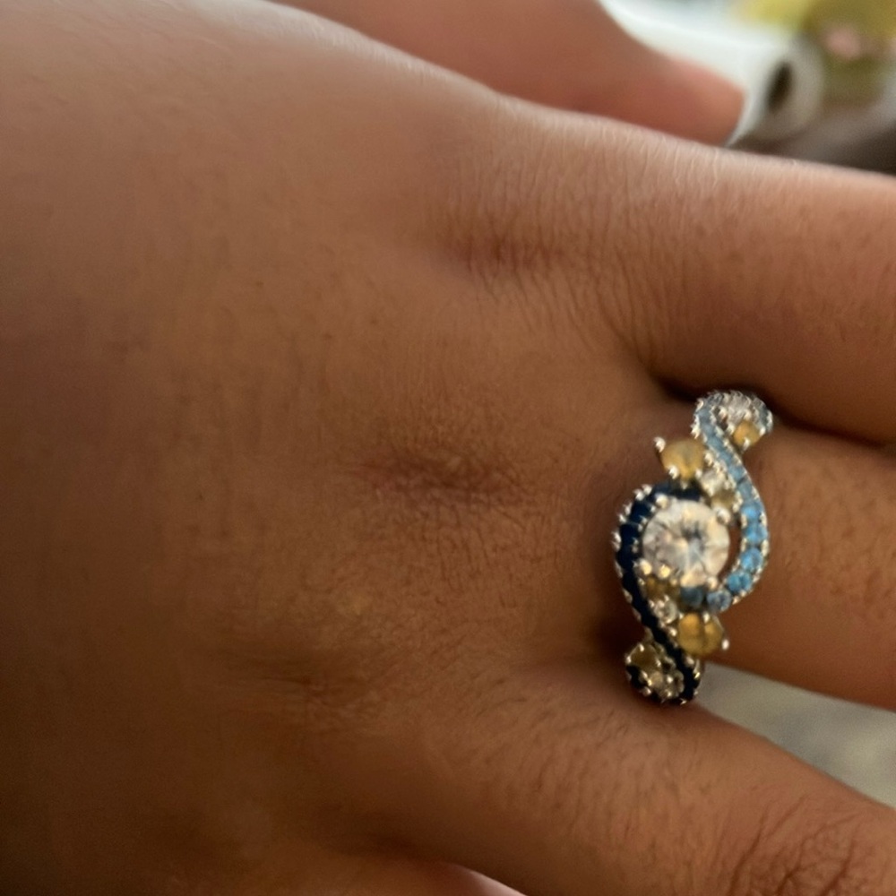 Starry Night sterling ring size 8